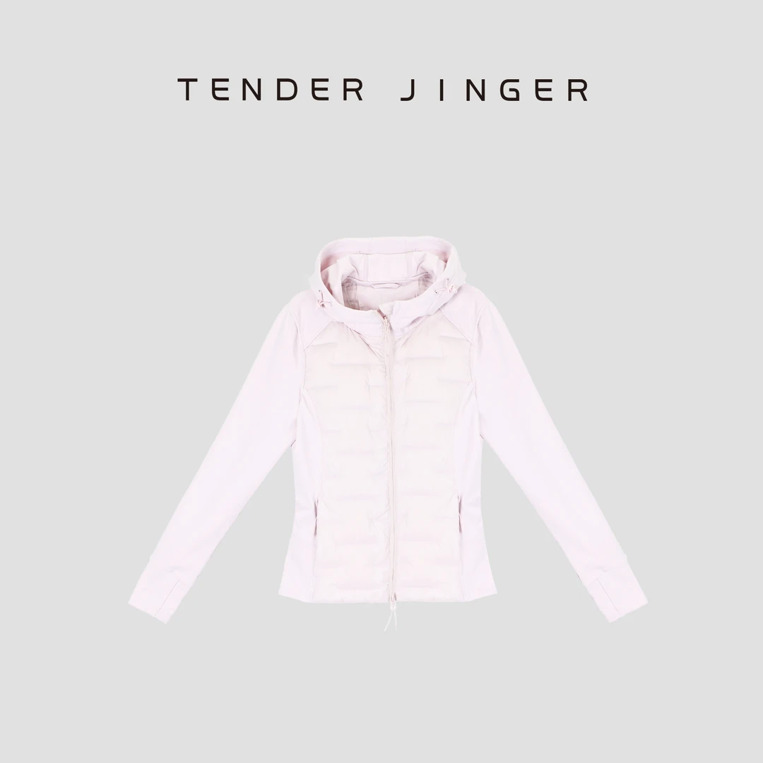 Tender Jinger【黑标】保暖修身鹅绒连帽外套T54HDD50004