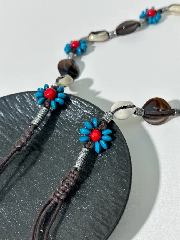 HELLOTANGO波西米亚民族风手工编织细腰带个性腰链