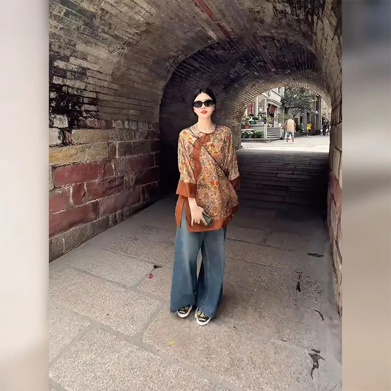 新中式女装国风上衣年轻款复古改良唐装高级感小衫女2025夏季新款