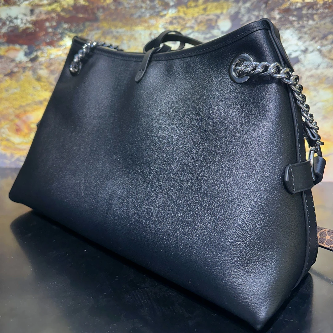 HIRMRIS手工真皮包1135黑 武露黑 小号