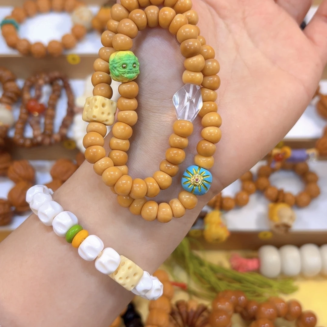 手串星月菩提龙脊双圈