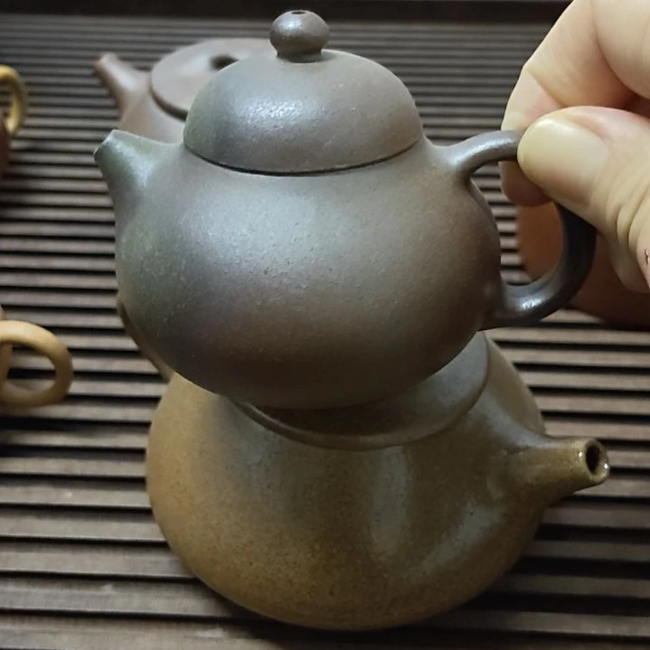 茶壶紫砂柴烧文旦