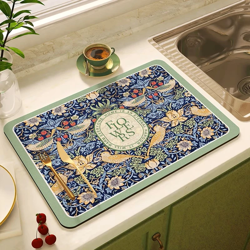 B003【40*50cm】硅藻泥入户门里门外垫喜庆玄关防滑免洗地毯地垫