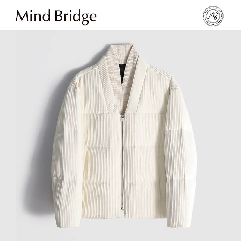 MindBridge【云朵绵绵】经典短款加厚白鸭绒羽绒服防风保暖 M4208
