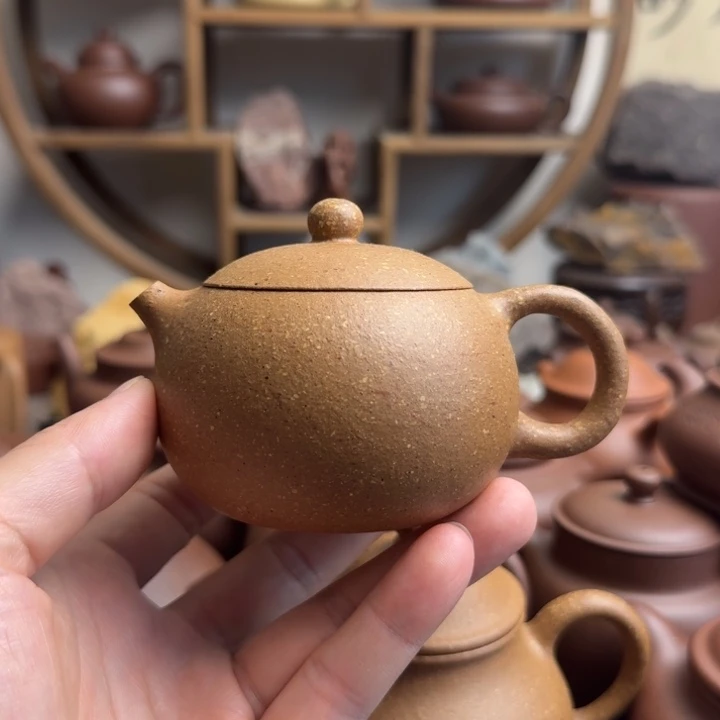 茶壶紫砂西施180cc台西梨皮老段