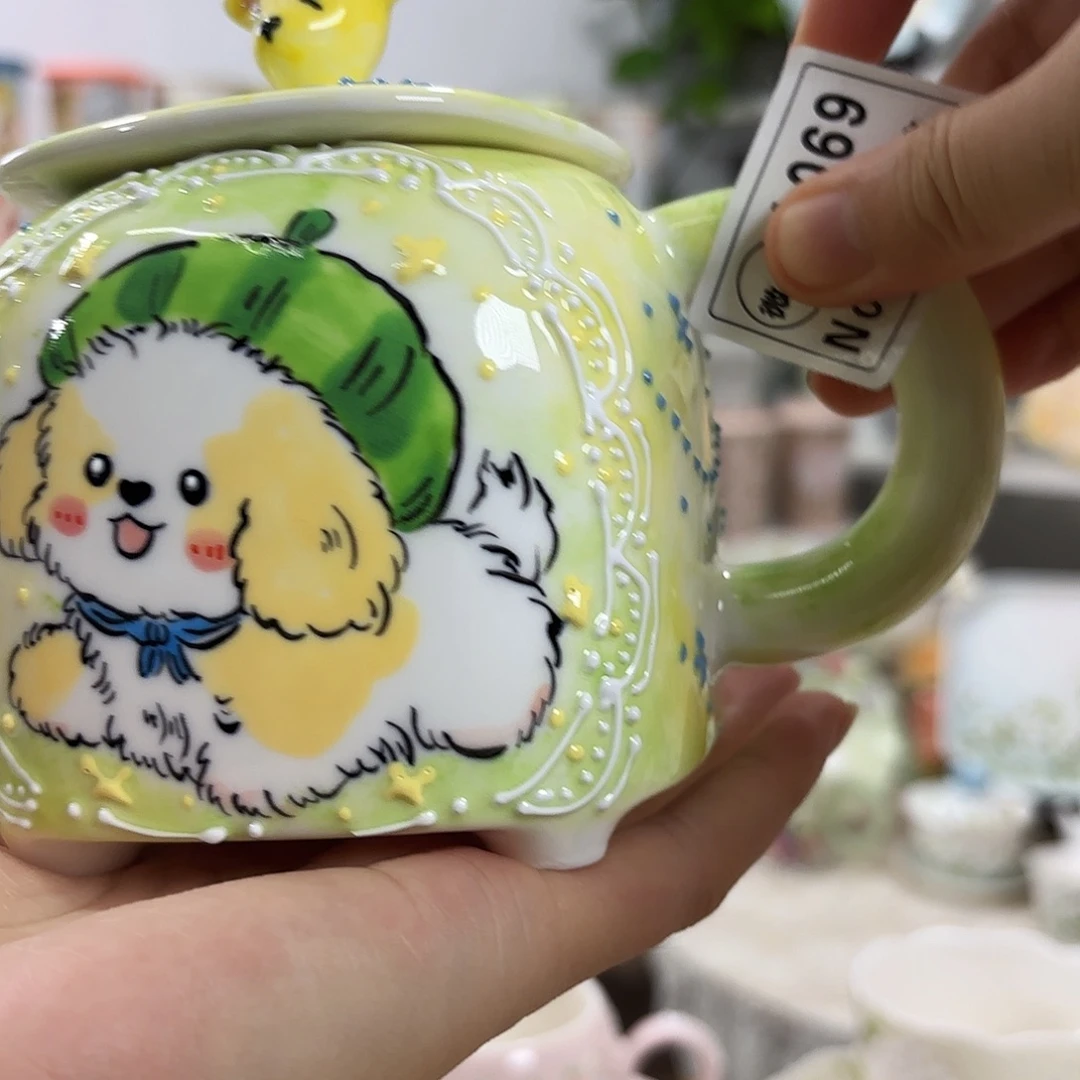 手绘创意高温釉下彩陶瓷