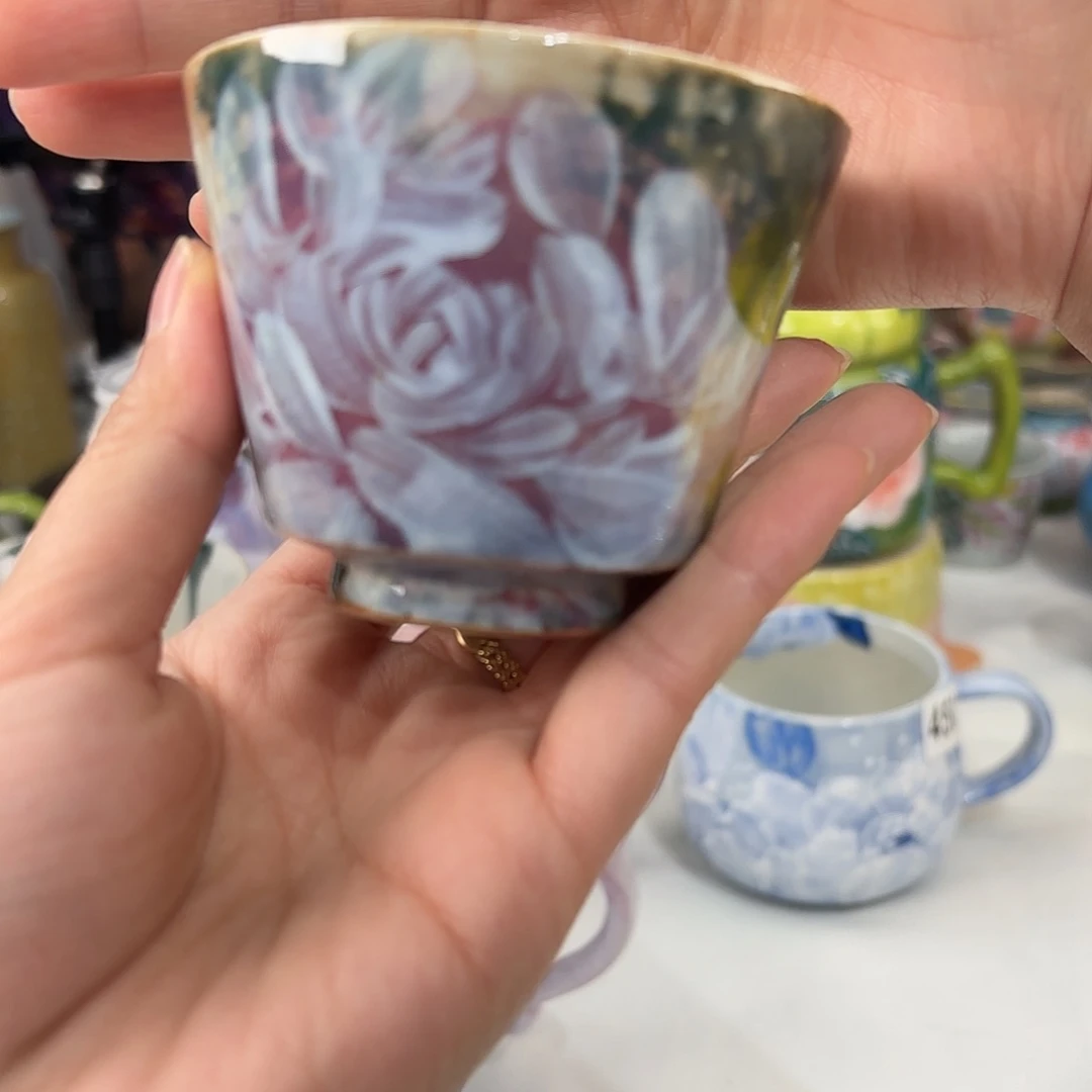 景德镇手绘高温釉下彩陶瓷茶具