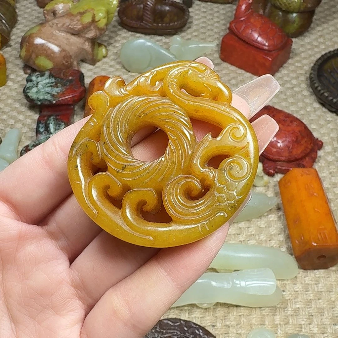 白玉菩提吊坠挂件