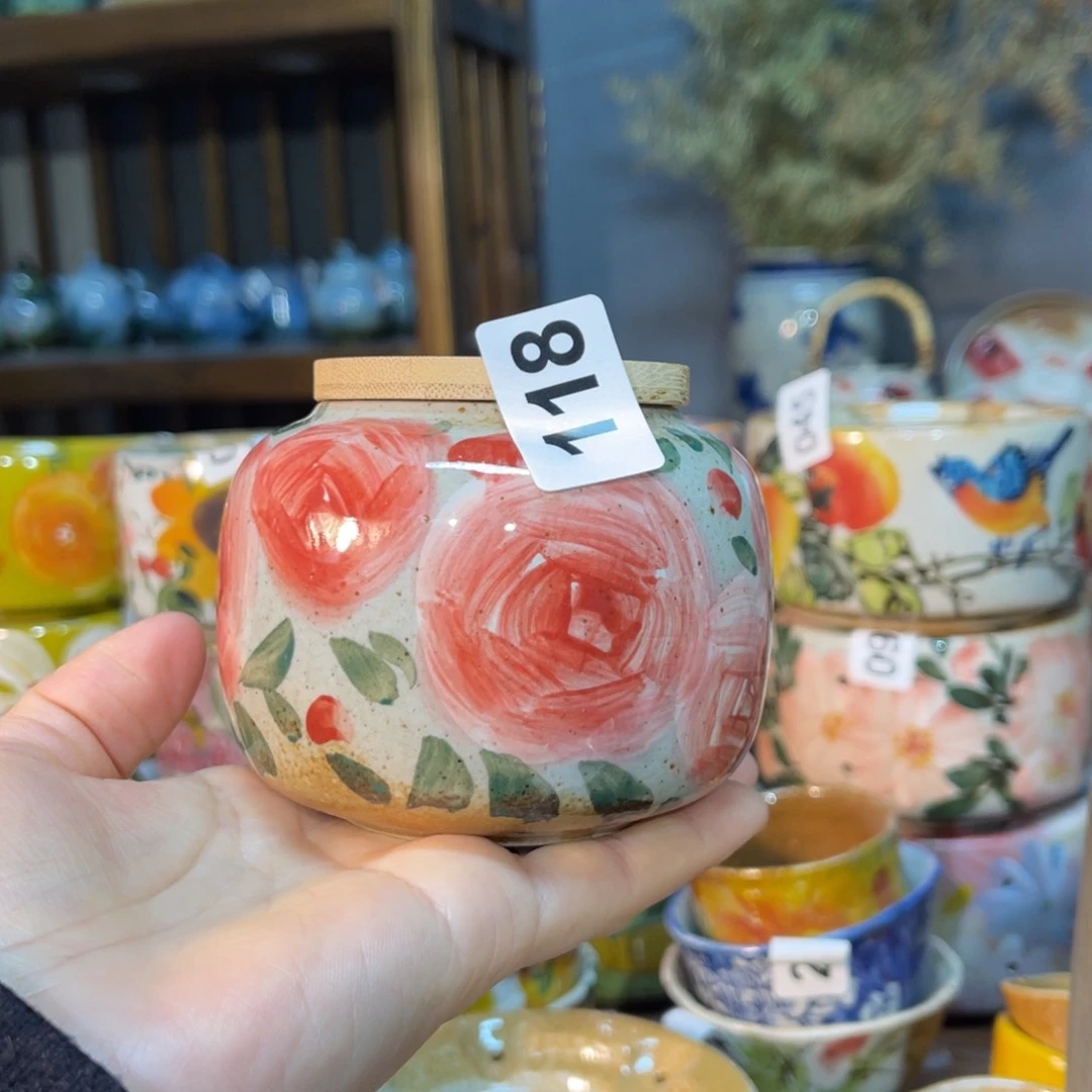 杯素浅陶瓷手工手绘