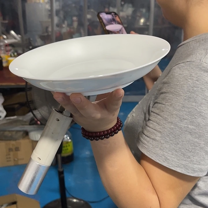瓷片云白八英寸深盘六个包邮