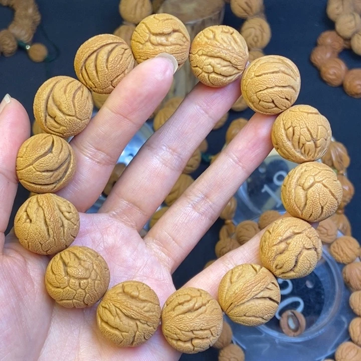 手串文玩核桃秦岭龙纹桃核22