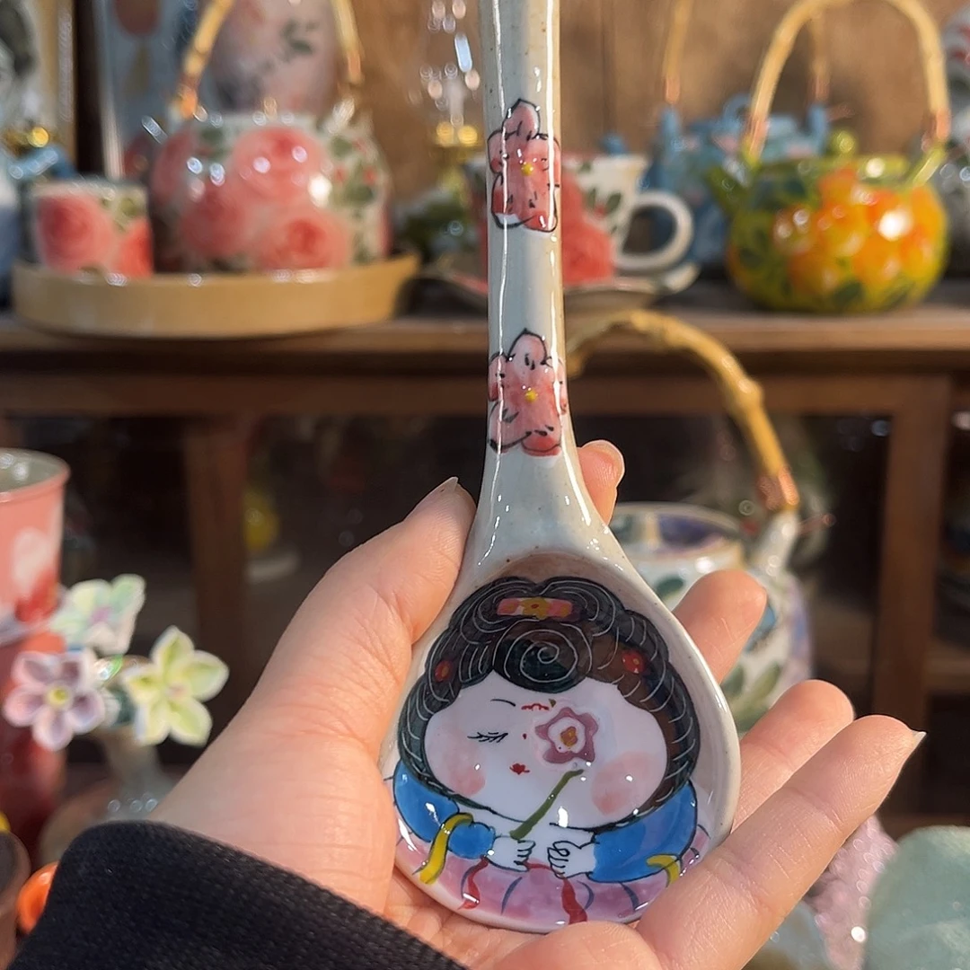 陶泥景德镇手工手绘高温釉下彩