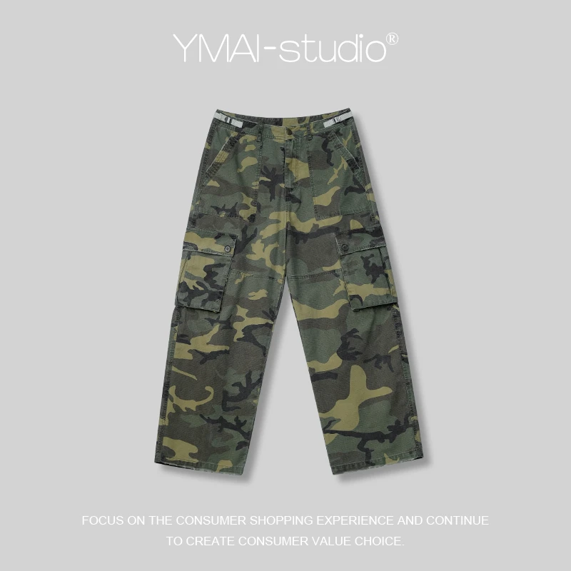 #L0860迷彩户外休闲透气耐磨工装直筒宽松长裤