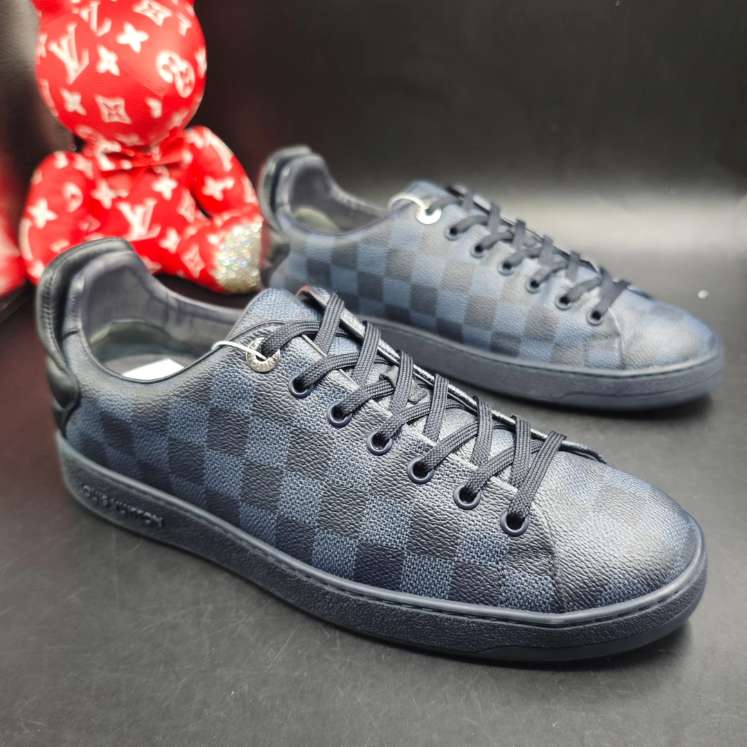 95新 LouisVuitton/路易威登 【AO特惠】40.5欧蓝棋盘格板鞋wdf1372