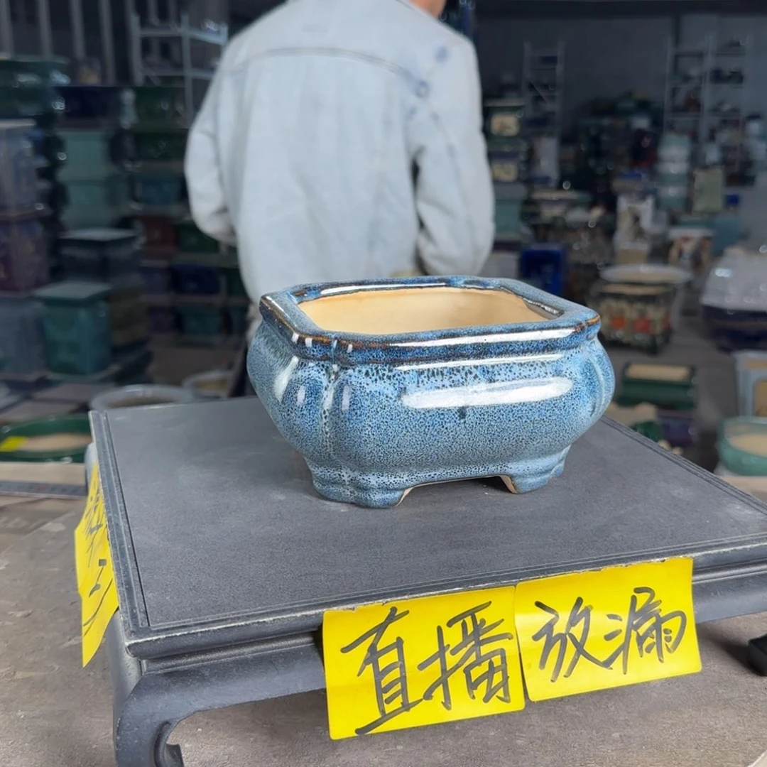 一风堂石湾花盆内口12，内深6