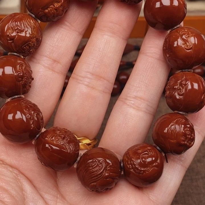 橄榄核吊坠戒**你十八罗汉