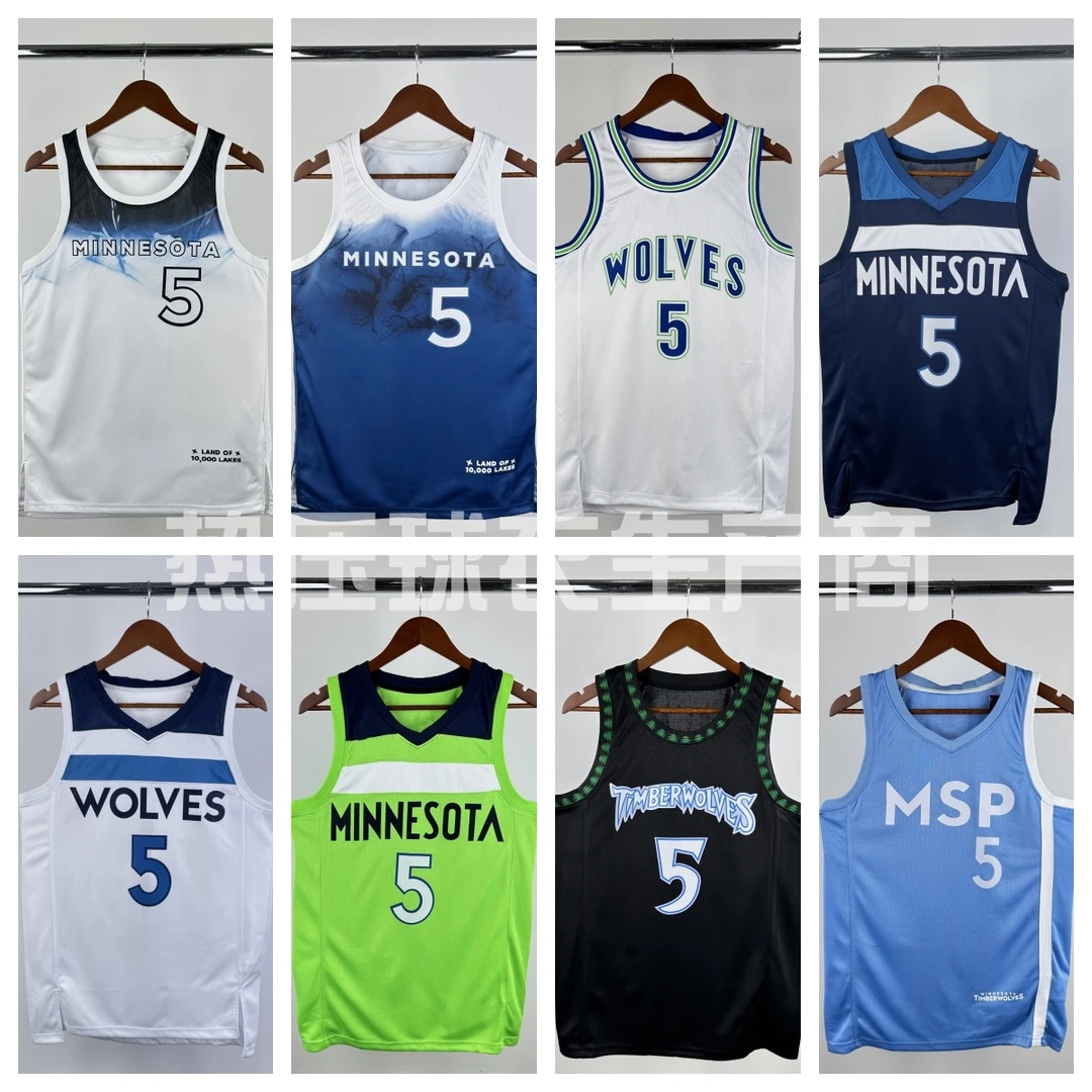 【爱德华兹】[3标]球衣合集SW球迷版森林狼队篮球服背热压贴布球衣