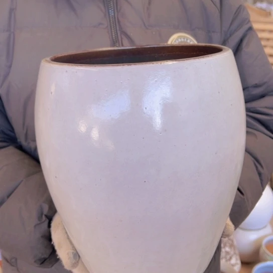 紫砂花盆高27口20————