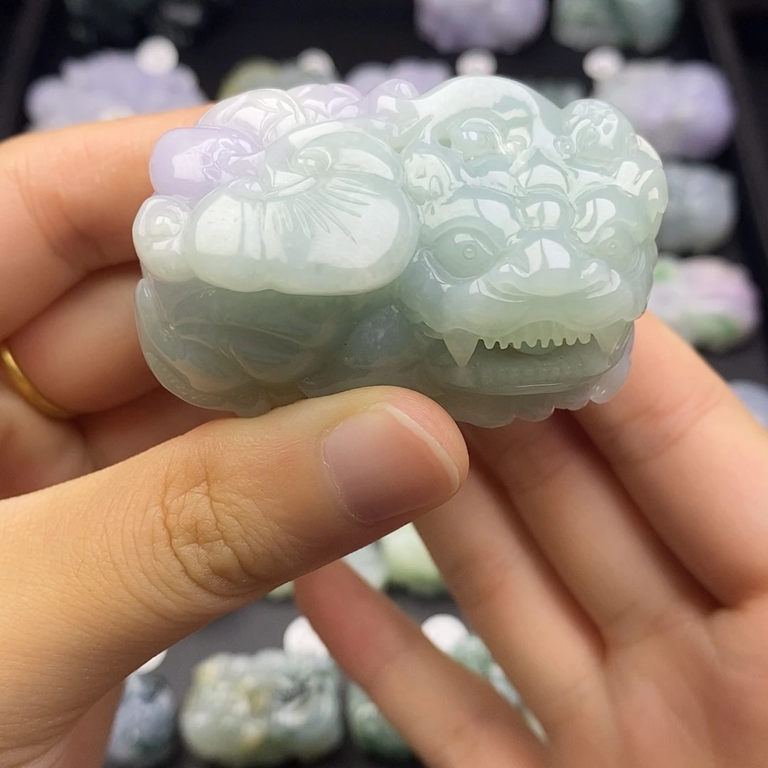 翡翠未镶嵌颈饰天然缅甸翡翠貔貅吊坠