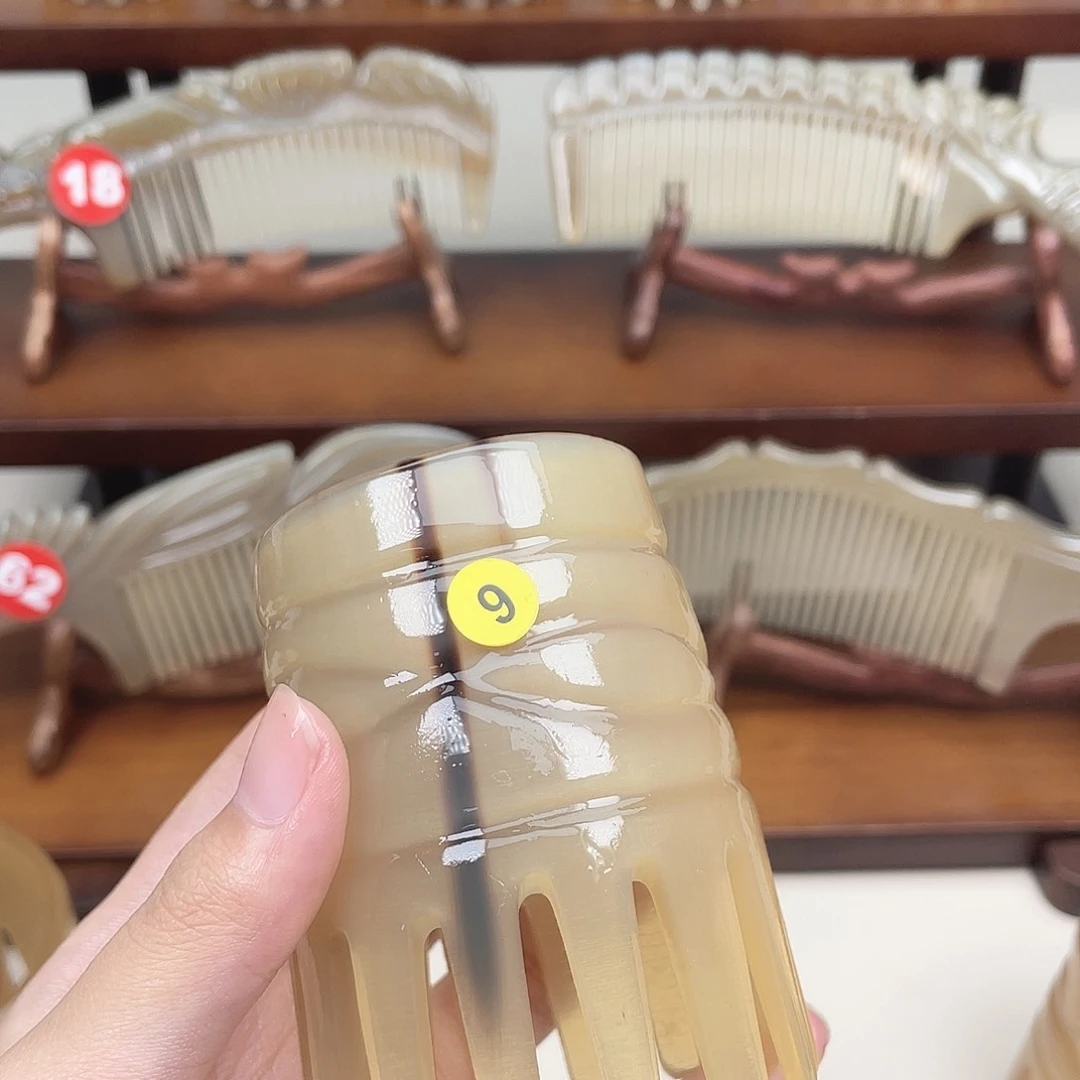 纯手工制作的牛角梳9田*