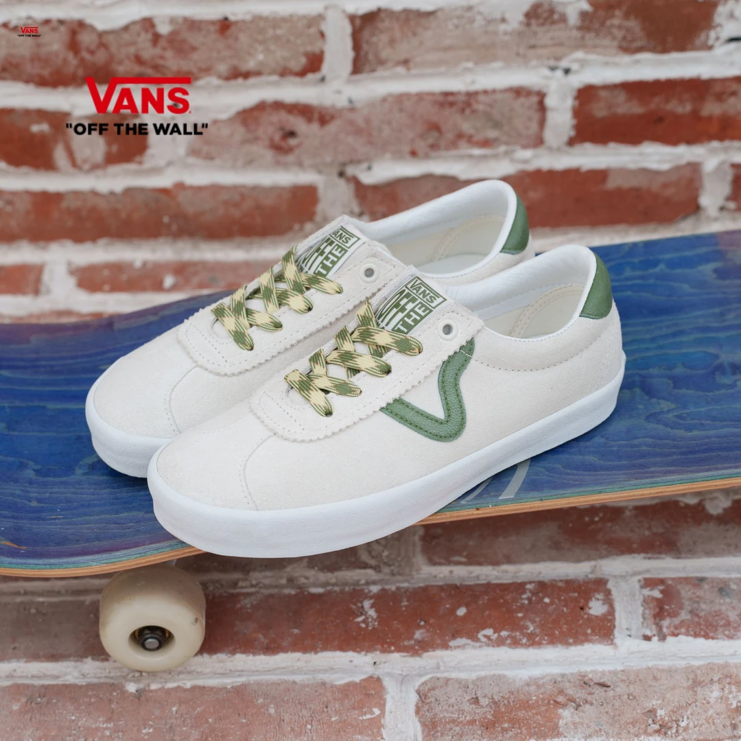 【欧若风】VANS范斯Sport Low绿白格纹男女鞋T头鞋德训鞋CQRCD3