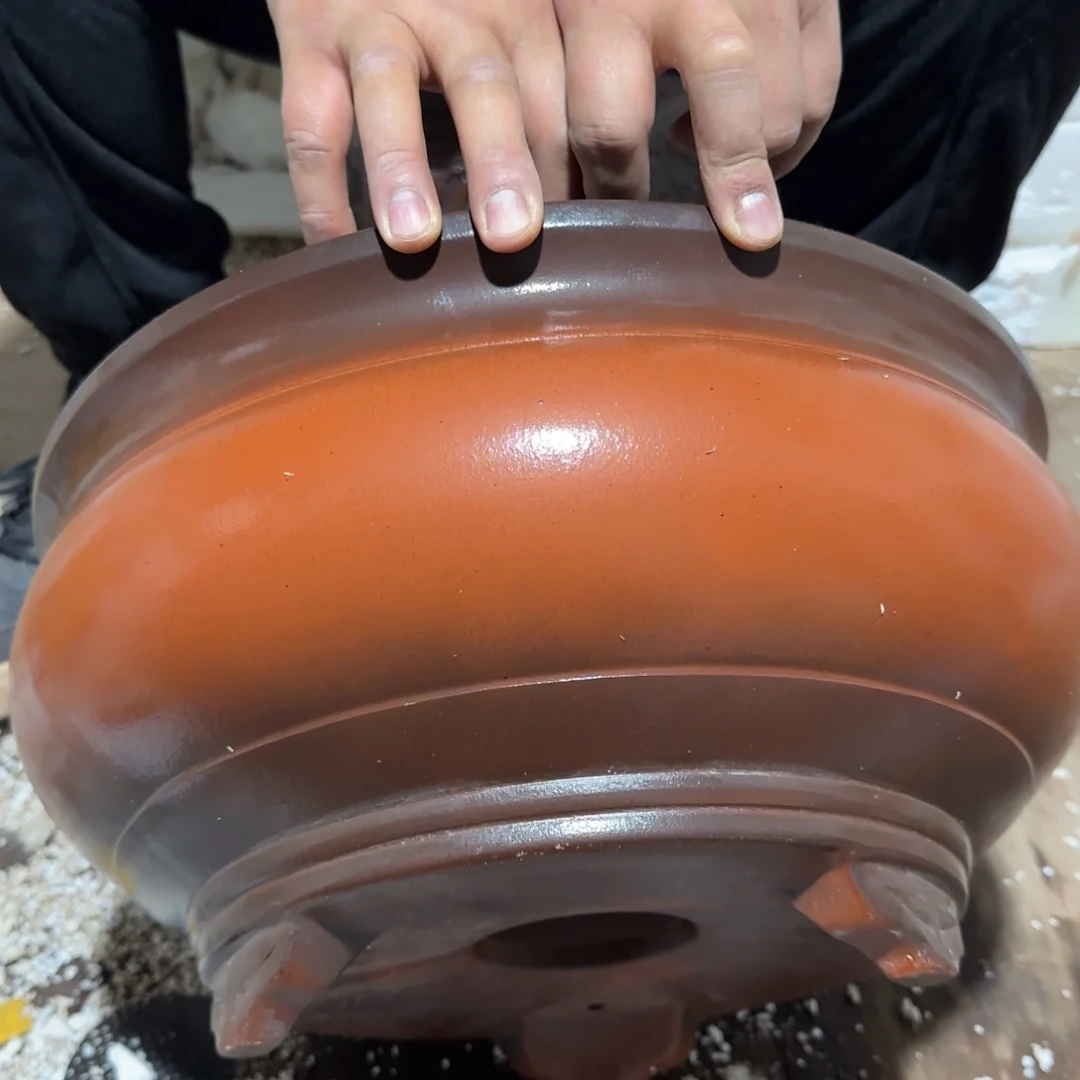 紫砂花盆口径31高度15