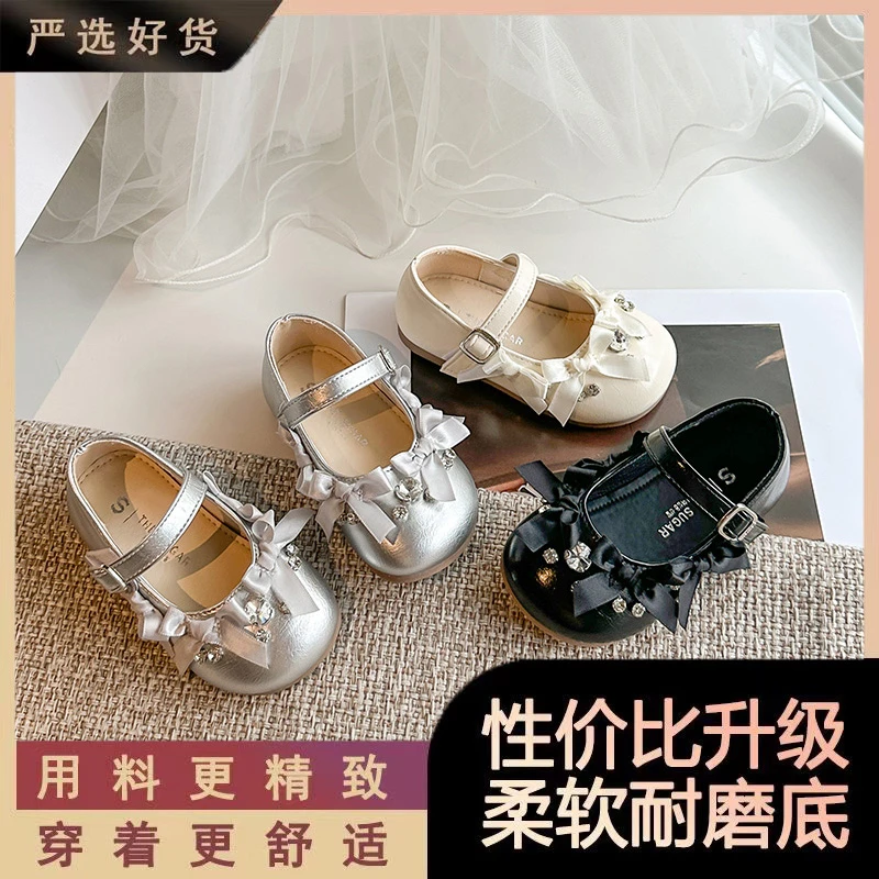 儿童女童夏秋新款皮鞋2025单鞋演出公主洋气软底小女孩宝宝公主鞋