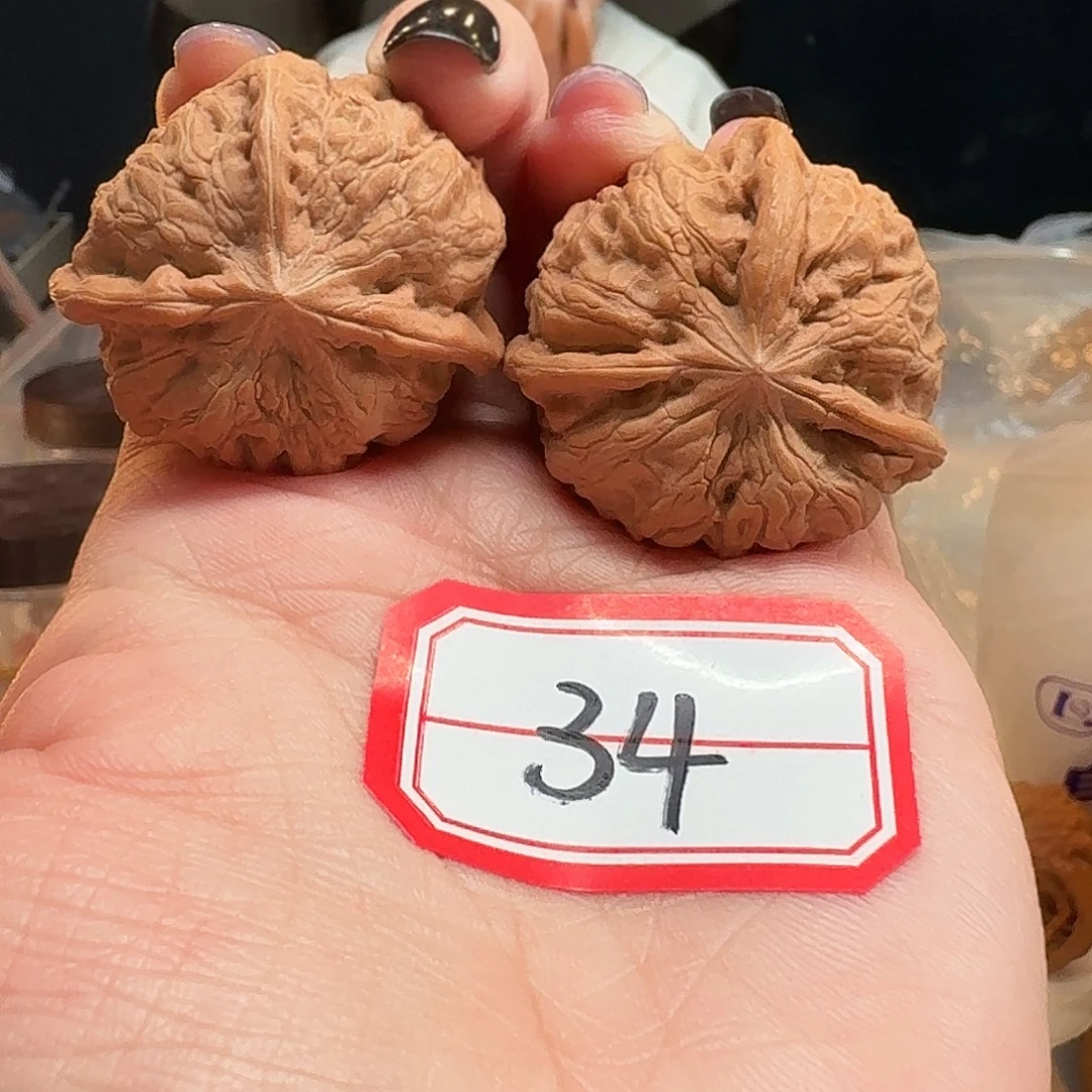 吊坠桃核雨花石三棱