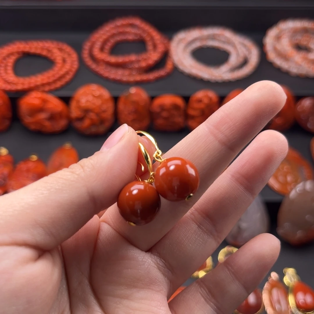 南红玛瑙南红银S925镶嵌