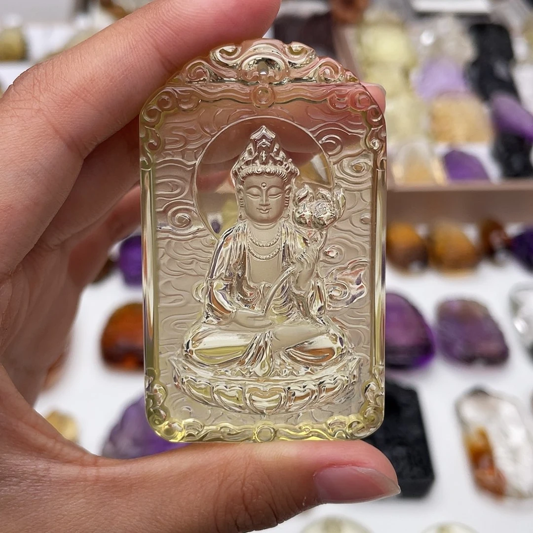 水晶颈饰未镶嵌定制吊坠大势至