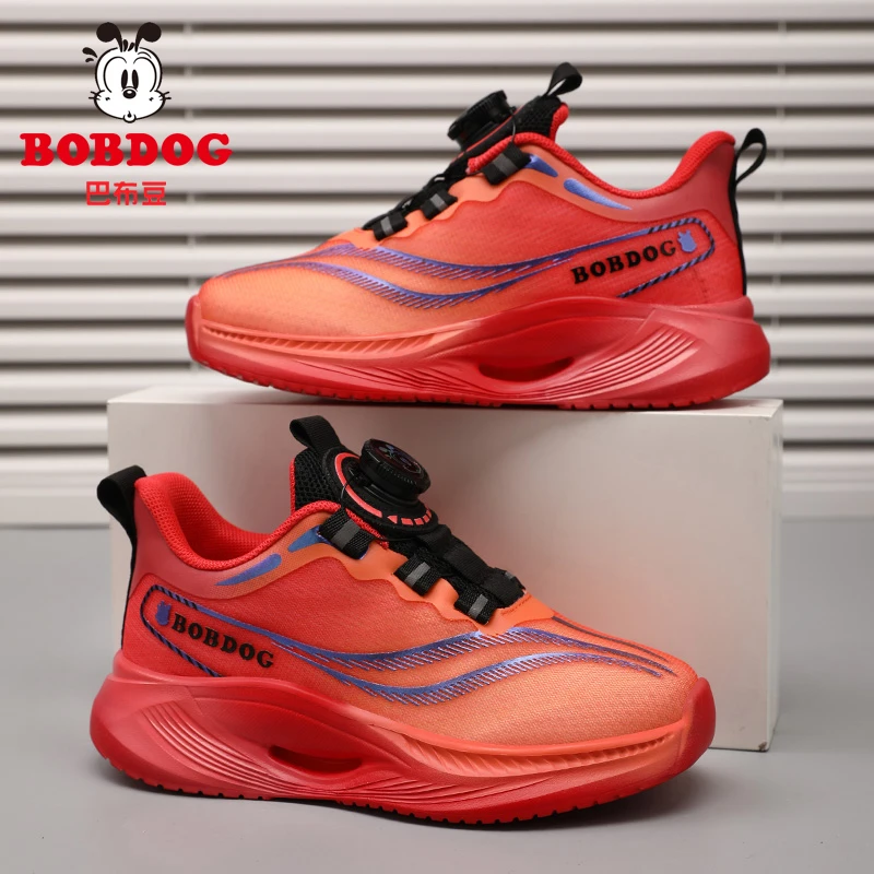 巴布豆童鞋男童运动鞋2025春秋款儿童潮牌鞋子网面透气男孩休闲鞋