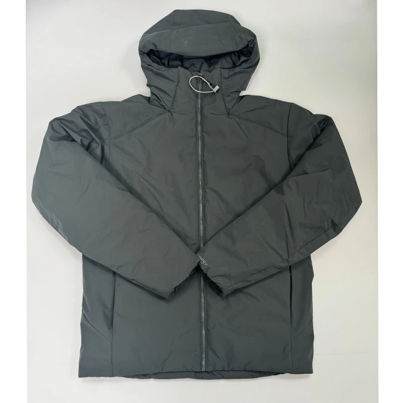 男士秋冬户外轻薄连帽防风防泼水保暖棉服外套