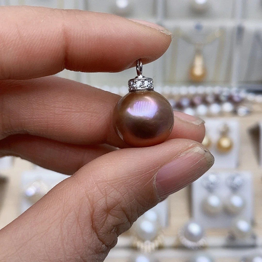 淡水珍珠颈饰银S925镶嵌