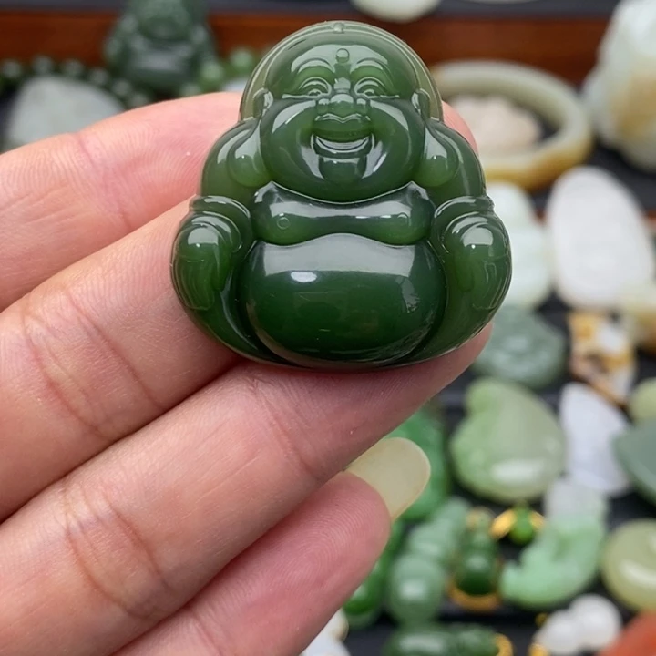 瘦***周和田玉未镶嵌吊坠(不含链)