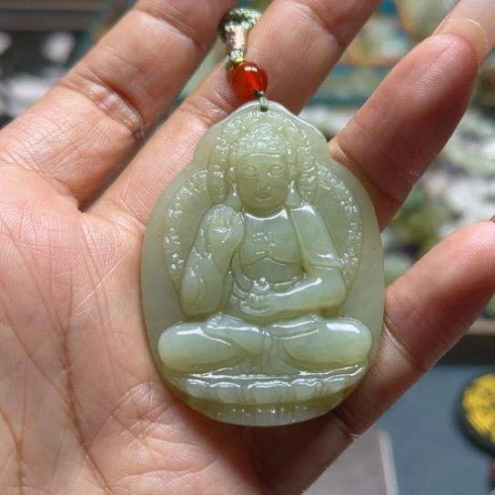 和田玉未镶嵌颈饰