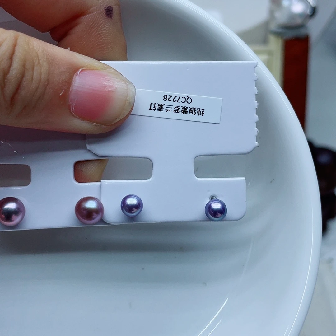 银S925镶嵌耳饰淡水珍珠去***劳