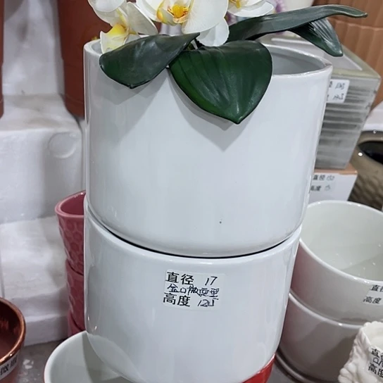 多肉绿植陶瓷花盆9.9包邮，有孔