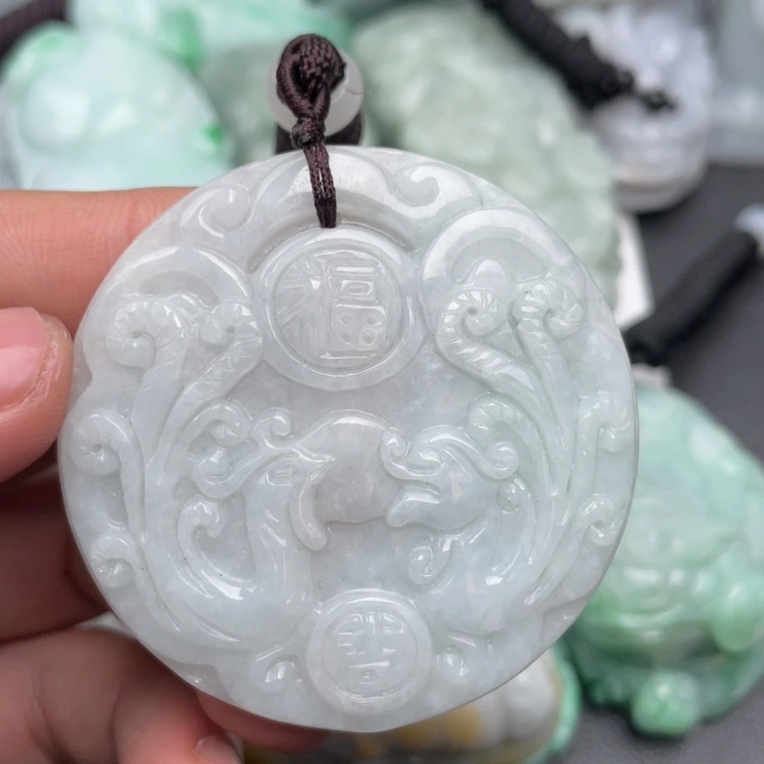 翡翠未镶嵌吊坠(不含链)