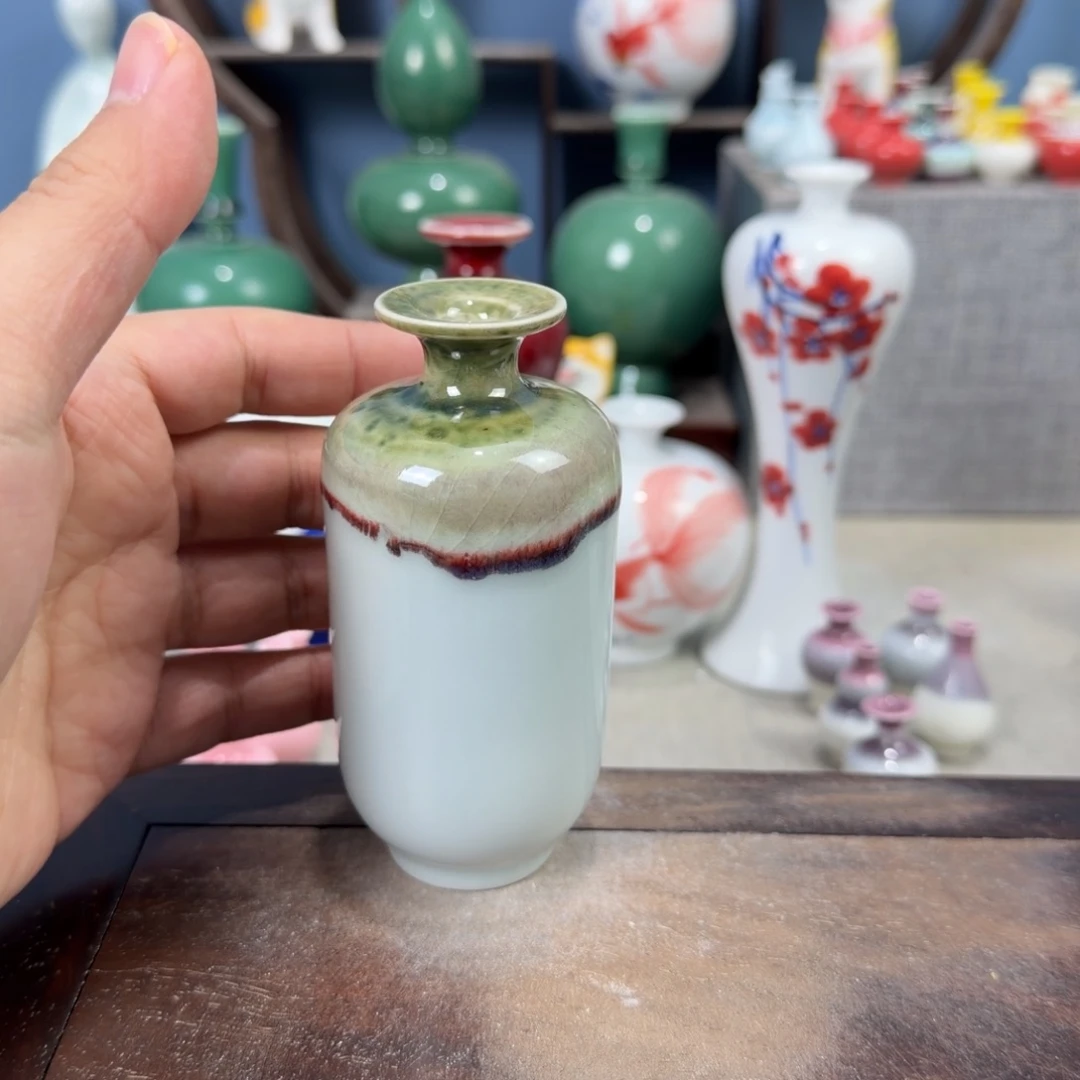 陶瓷手工小花器摆件