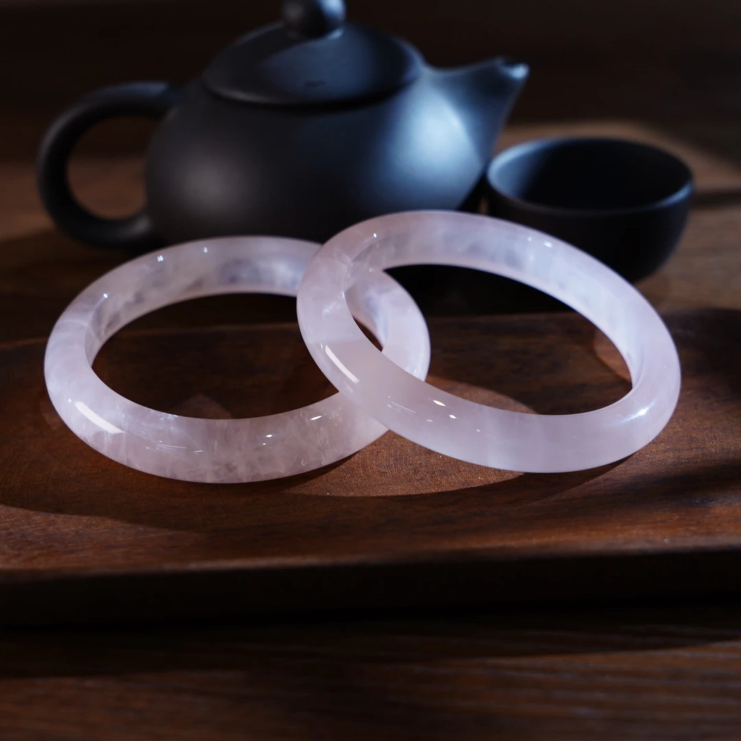 【睿泽赏宝】粉水晶手镯多样性发一（53-62#） JXG0002