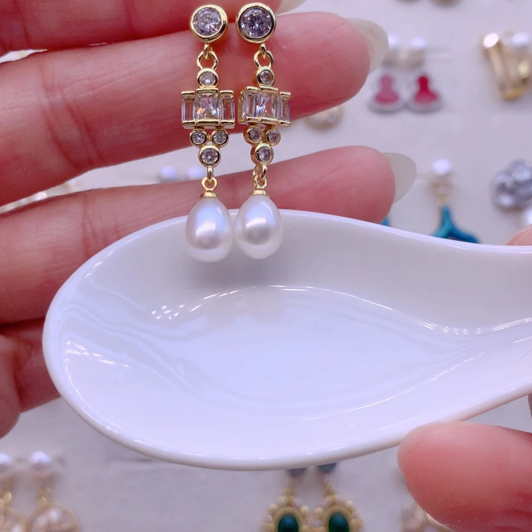 耳饰淡水珍珠合金