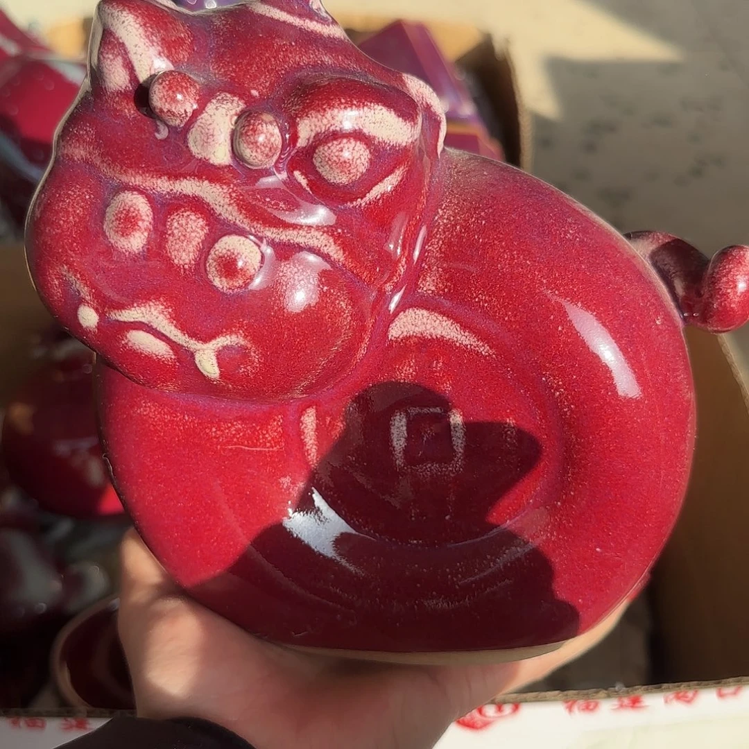 摆件陶郑家钧窑摆件