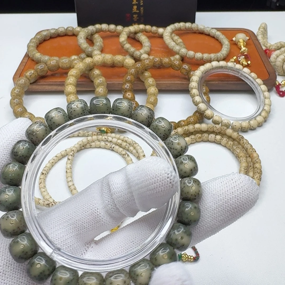 星月菩提吊坠102尊宠糯冰绿幽灵针尖星10左右单圈