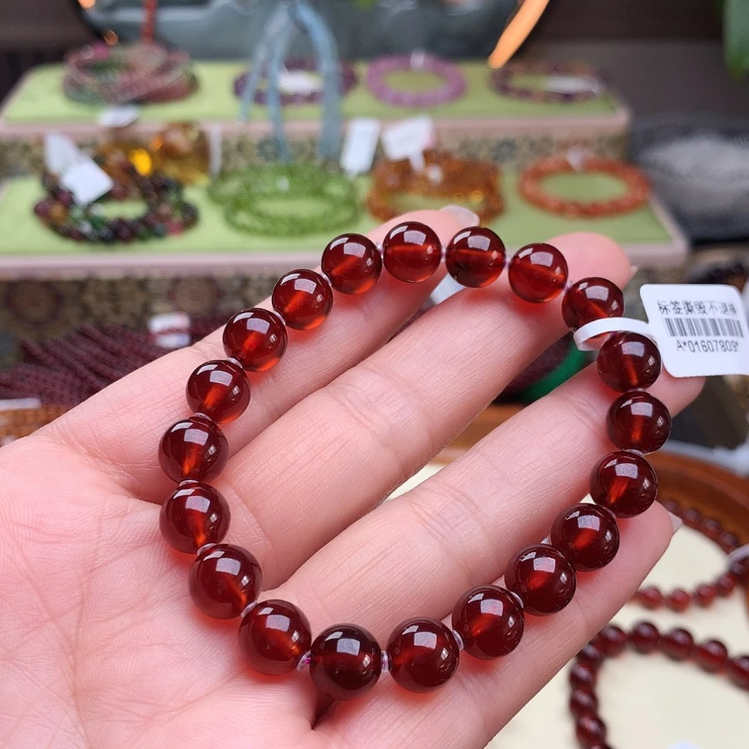 石榴石手串未镶嵌手串9