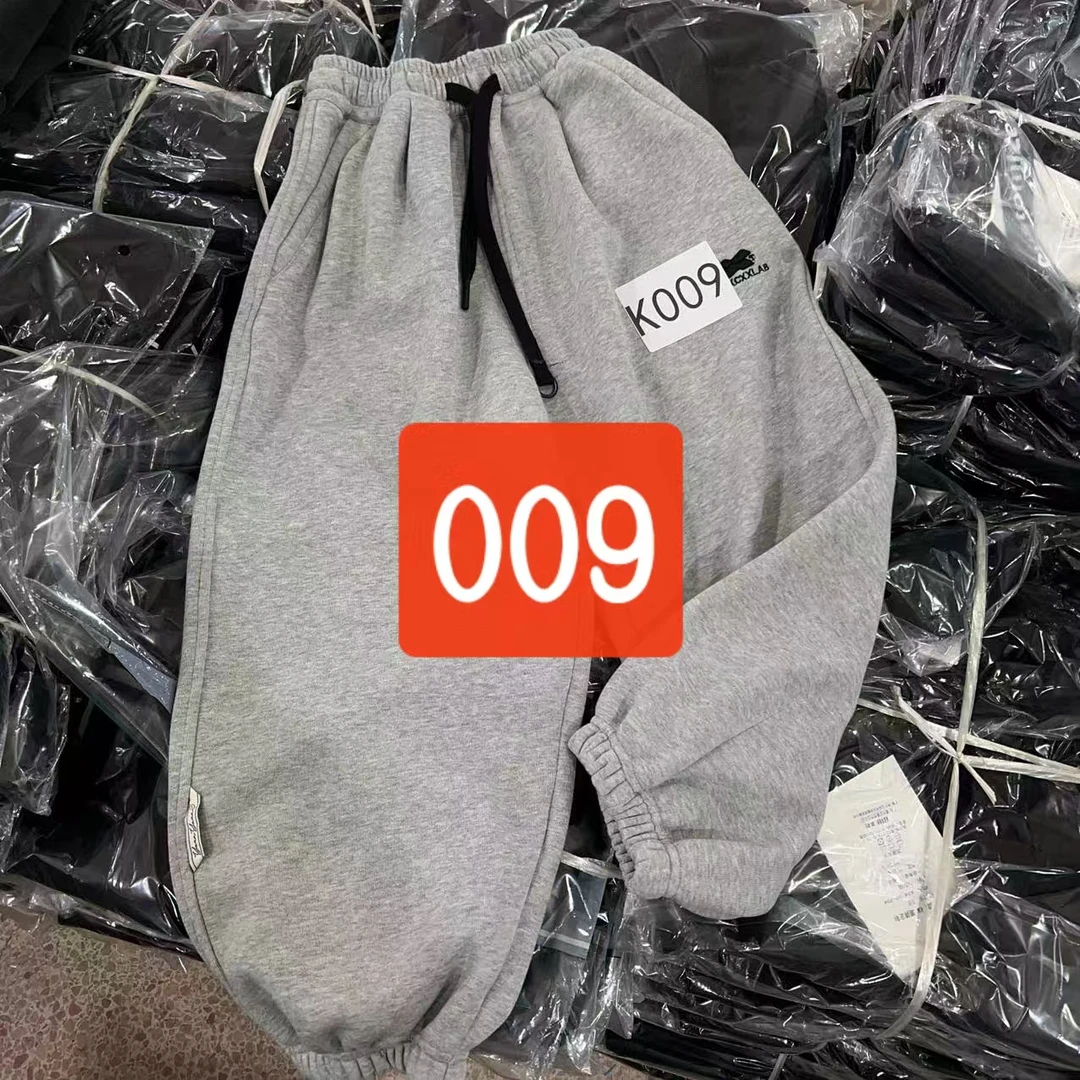 KM PERSONALITY 2024 新款冬季儿童加绒百搭休闲卫裤 009