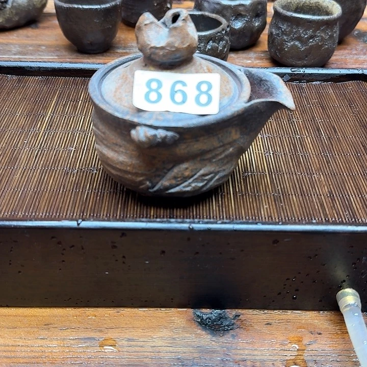 纯手工制作粗陶茶具