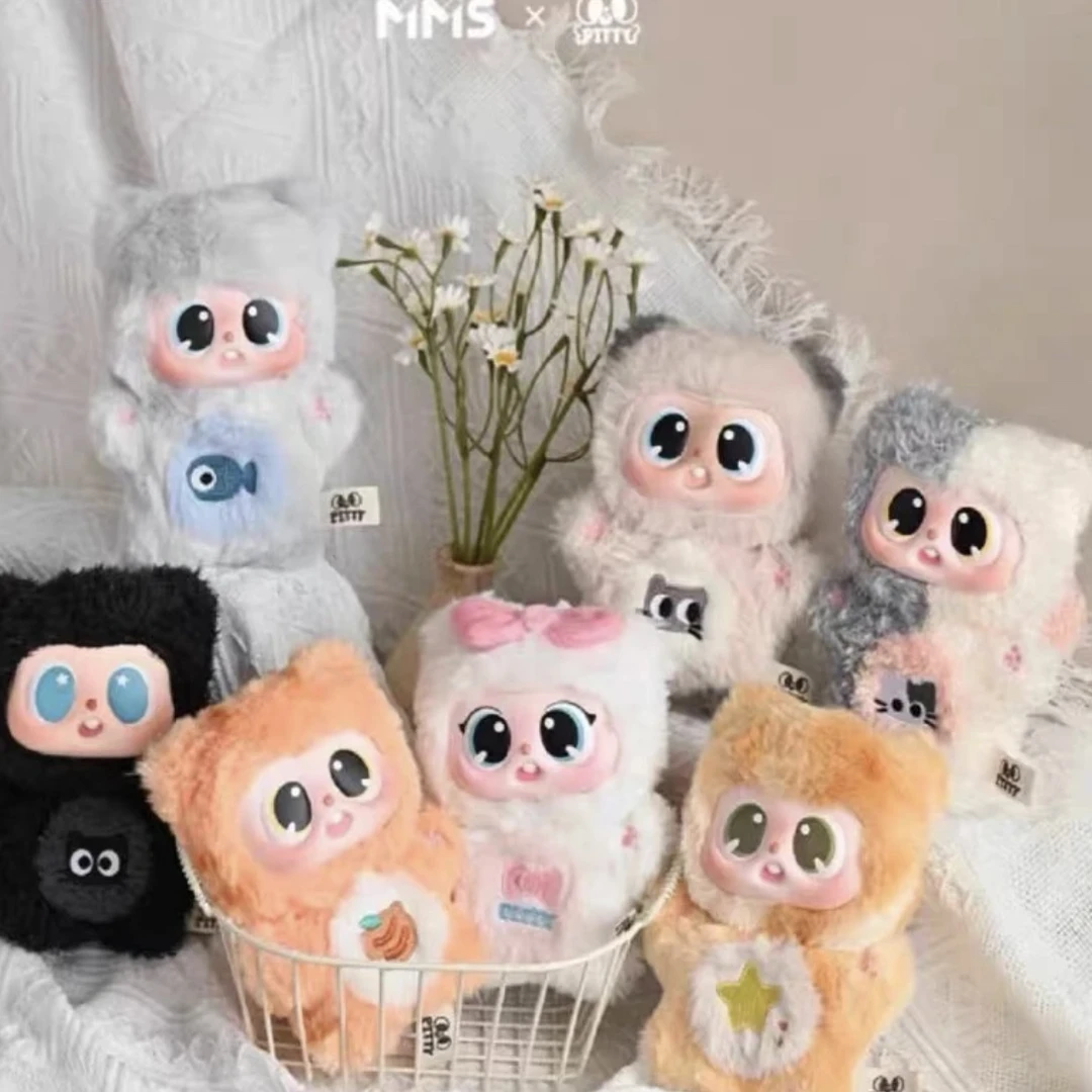 【代拆】pitty二代毛绒搪胶喵喵宿舍系列盲盒潮玩毛绒挂件可爱