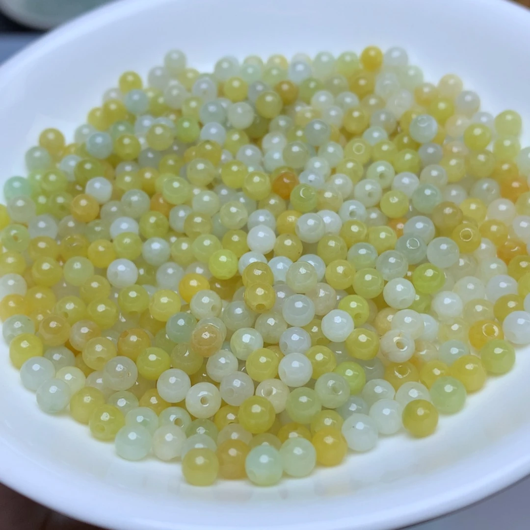 【闪购商品】翡翠手链未镶嵌卡4冰黄50个