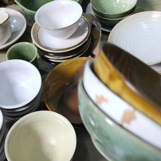 瓷片磁州窑五厂盘碗壶杯有瑕疵