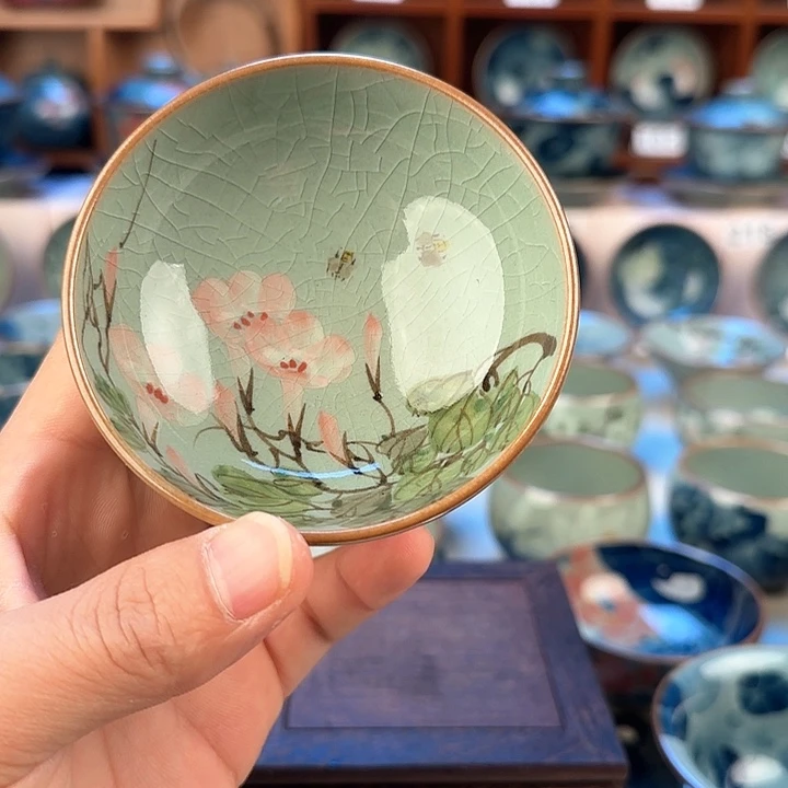 景德镇陶瓷陶瓷杯茶具60毫升礼盒装